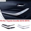 Auto Innen Tür Armlehne Griffleiste Dekoration Abdeckung Zierleiste Für Toyota Corolla E210 2019 - 2024 ABS Matt Karbonfaser Zubehör