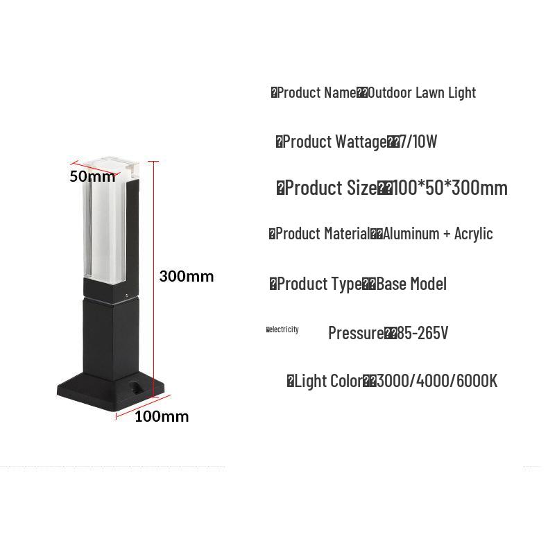 Minimalist LED Garden Lights for Parks and Pathways