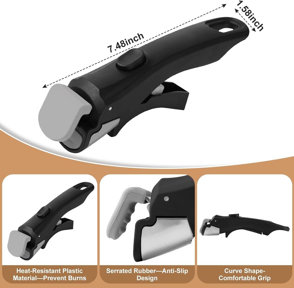 Removable Pan Handle Durable Heat-Resistant Anti Scalding Cookware Detachable Universal Pot Handle Suitable for All Cookware Pan