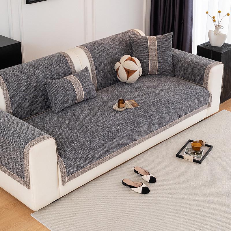 1 Stück Chenille Sofa Kissen Ganzjahres Universal Rutschfest Katzenkratzfest Sofa Abdeckung Staubdicht Maschinenwaschbar Sitzkissen
