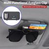 Car Visor Organizer Sunglass Holder Glasses Bag Card Clip Interior For Skoda Octavia Rapid Kodiaq Superb Derivative Karoq Fabia xkzm13
