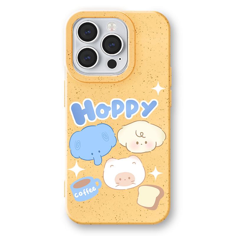 

Zhitai Wheat Shell Cartoon Case for iPhone 16Pro, 15Pro Max, 14, 13, 11, 7, 8 iPhone 12 Pro Max