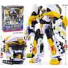 MiniForce Super Poliziotti Scien JET Poliziotto Marino Robot Trasformabile Emblema Testa Modello Mini Force Deformazionermazione Action Figure Giocattoli