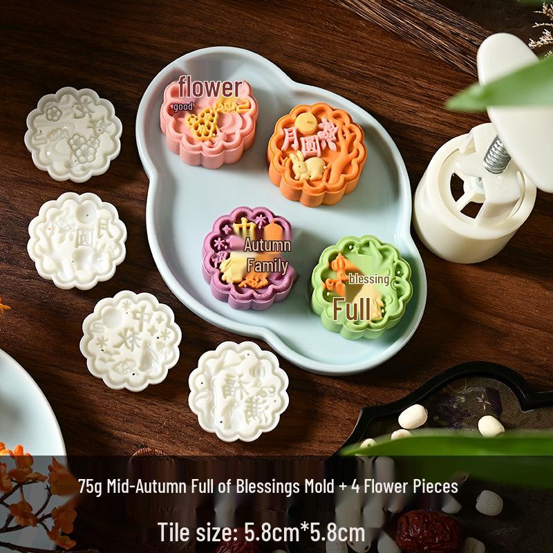 Mid-Autumn Mooncake Mold Stamp Tool for Ice Skin Mung Bean Pastry