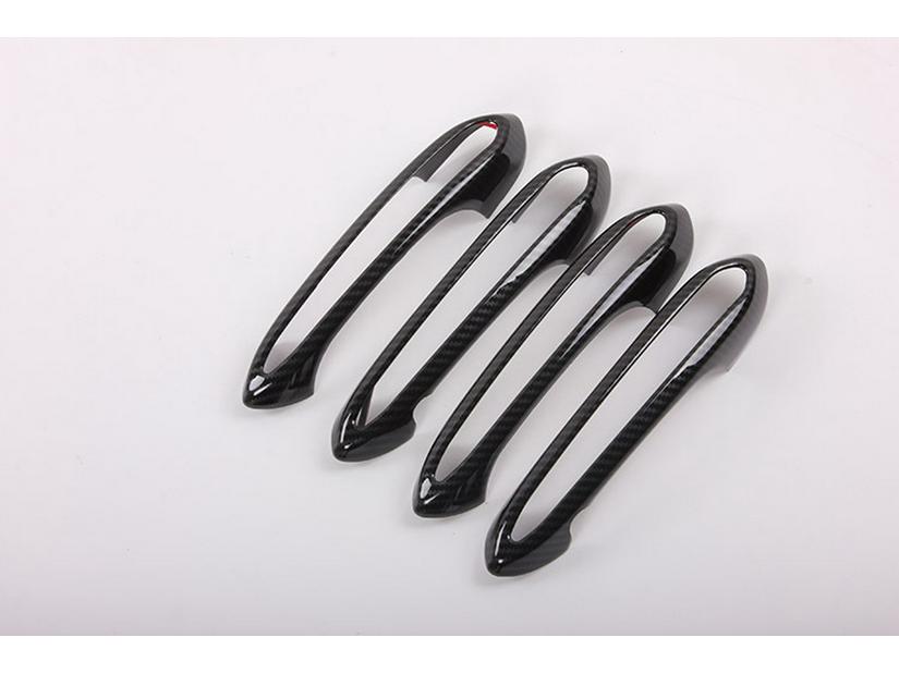 Kryt kliky dveří z ABS černého karbonového vlákna pro 2017 řadu 5