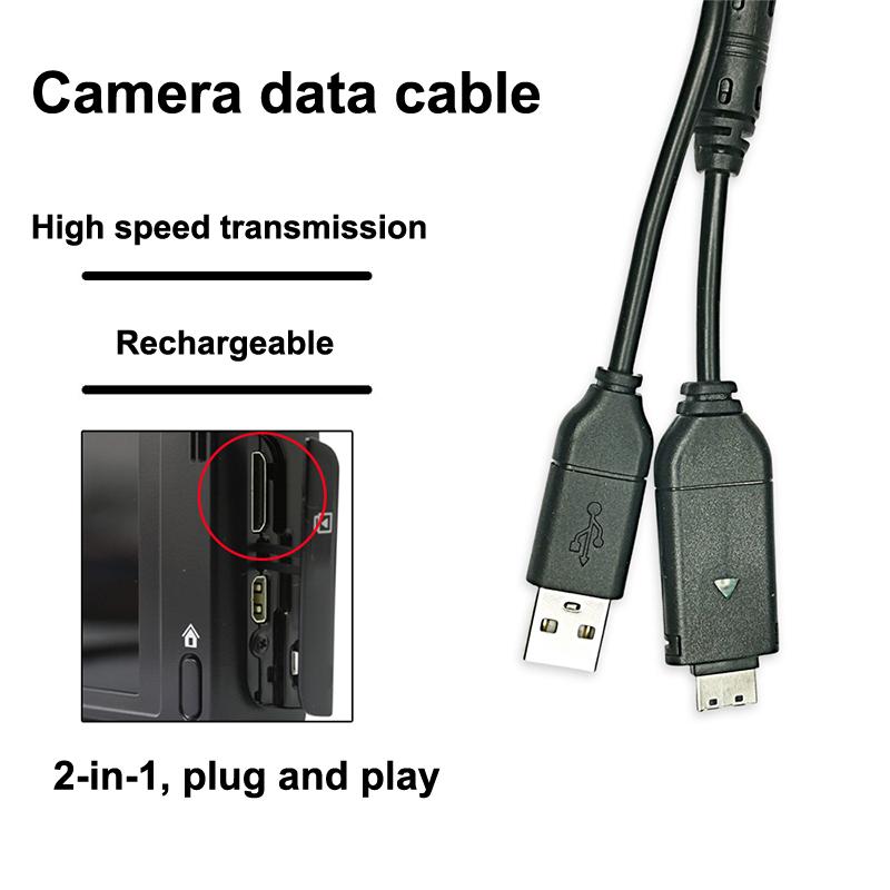 High Quality Camera USB Data Cable Samsung ES65 ES75 PL170 NV3 ES7 Support Fast File Download for Home Studio Use