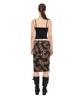 Too Much Tax Velour Midi Skirt Leopard