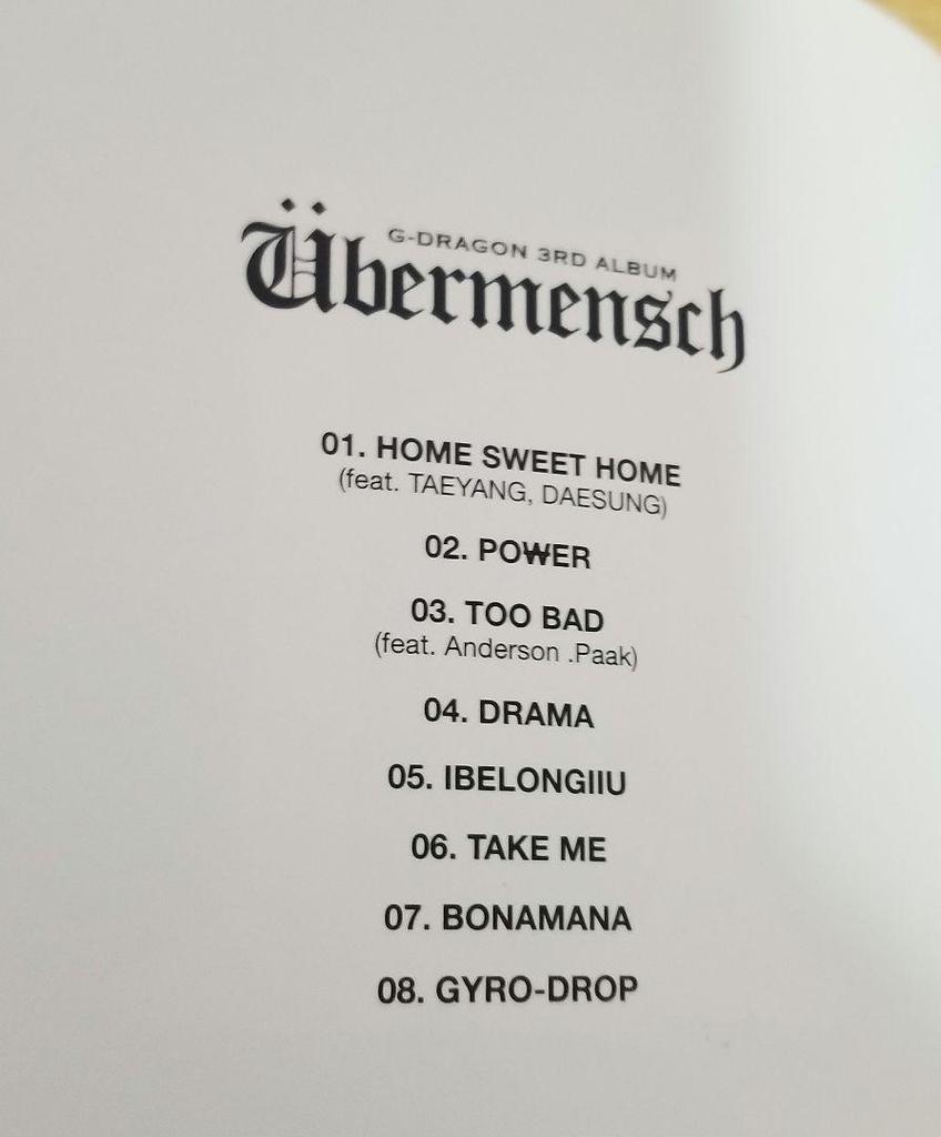 [USED] G-DRAGON GD Jiyong 3rd ALBUM