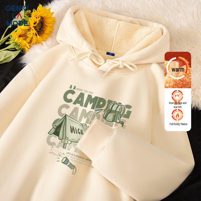 

GENIOLAMODE Men s Heavyweight Fleece Lined Hooded Sweatshirt 3XL