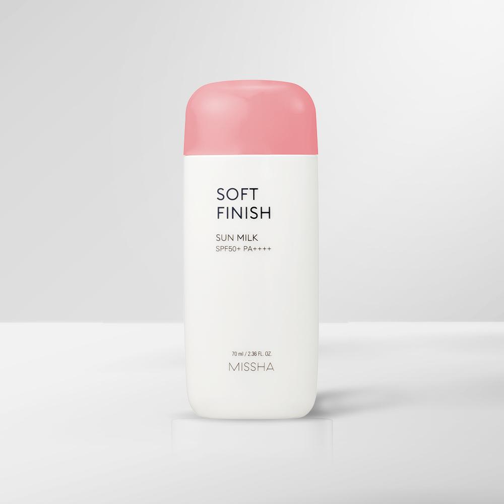 MISSHA All Around Safe Block Soft Finish Sonnenmilch – Ton-Up UV-Schutz SPF50+ PA+++, Koreanisch