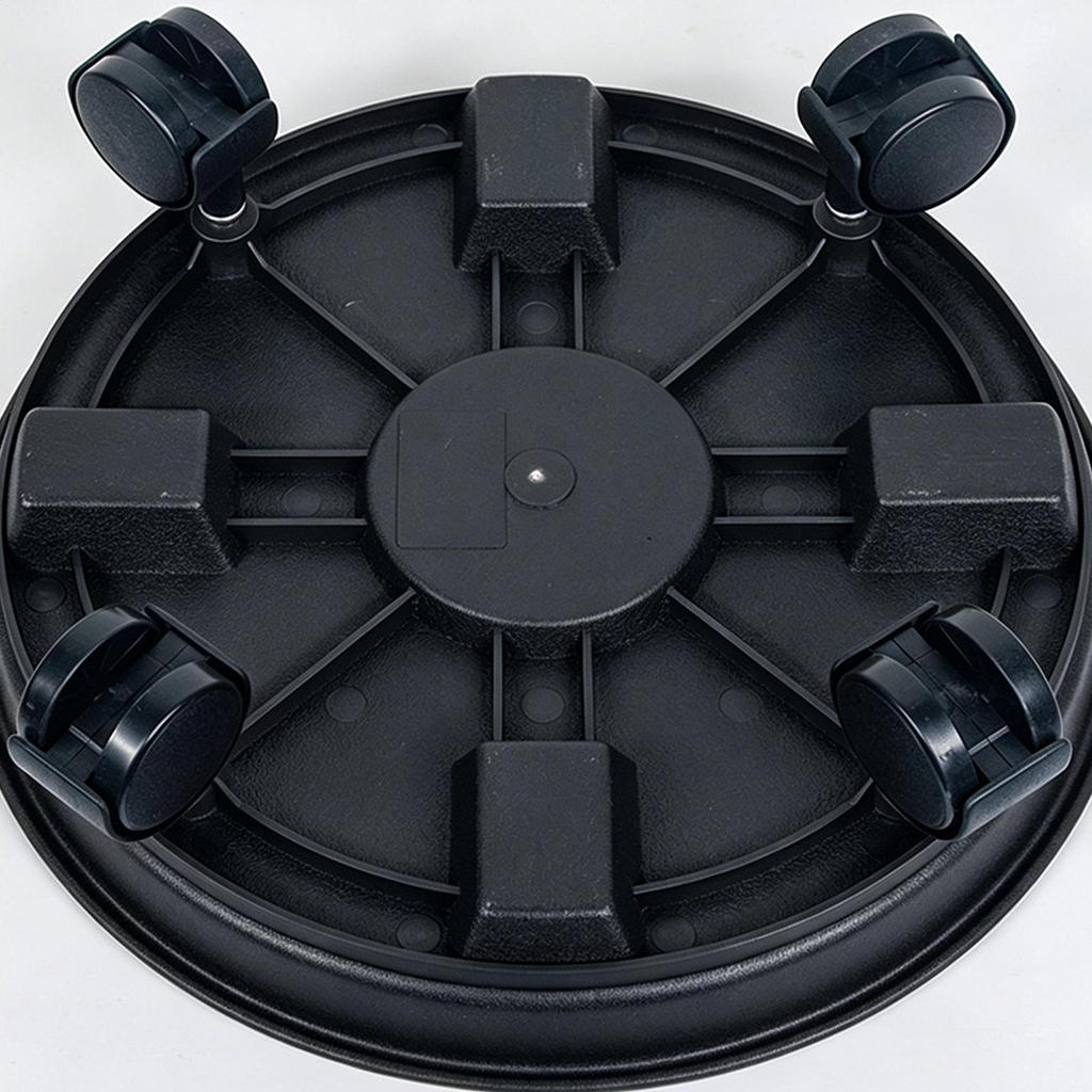 Universal Flower Pot Wheels Round Plastic Tray Heavy Duty Flower Pot Rack Plant Movable Rolling Potted Plant Stand With Rollers