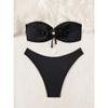 Pailletten Glänzend Bling Bandeau Bikini Damen Badeanzug Damen Bademode Zweiteiliges Bikini-Set Brasilianischer Badegast Badeanzug Schwimmen