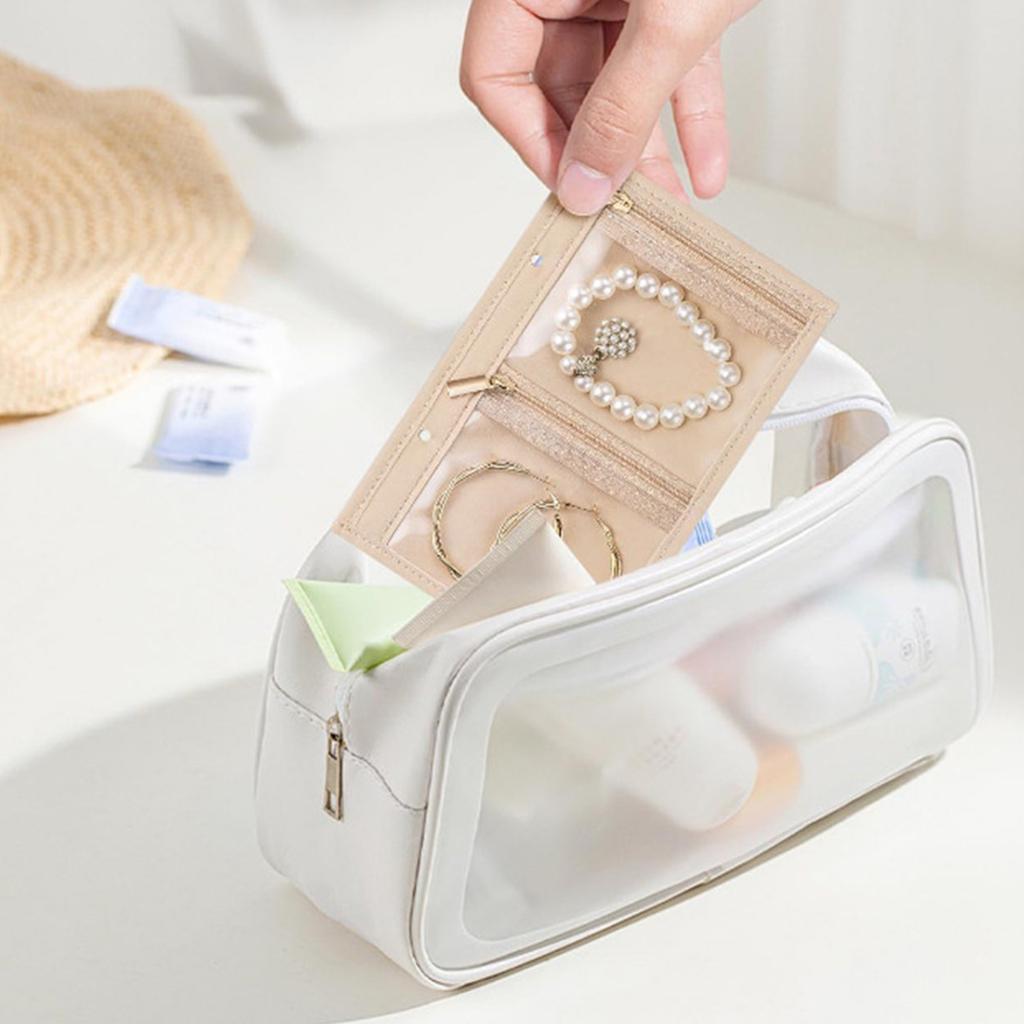 Sturdy Jewelry Organizer With Multi Compartments For Necklaces Rings Earrings Storage And Travel Protection