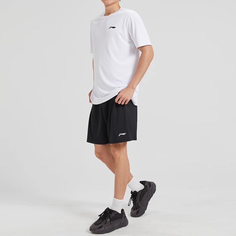 Li Ning Casual Αθλητικά Ανδρικά με Στρογγυλή Λαιμόκοψη Μέτριας Εφαρμογής AHST575-2/AAPU217-1