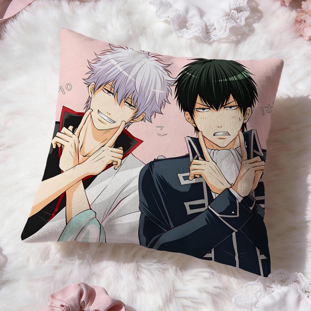 Gintama hot anime Cushion Cover Premium Comfort Reversible Pillow Cove -Two in One Design for Any Room & Car Interior