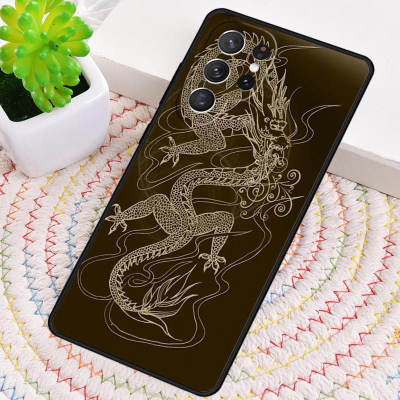 Legendary Chinese Dragon Silicone Phone Case For Samsung Galaxy Note 10 Pro S26 S25 S24 S23 S22 S21 Plus S25Ultra Capa Cover