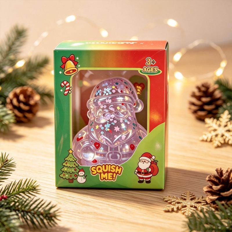 Santa Claus Malt Sugar Stress Relief Toy Slow Rebound Fidget Antistress Kids Gift Party Favors
