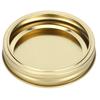 12Pcs Stainless Steel Split Type Glass Jar Lids Round Leakproof Sealing Covers Kitchen Supply(XH00179 Gold )