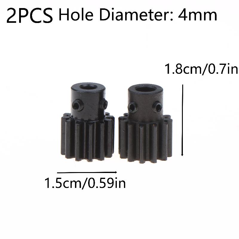 2Pcs 1M 12T 4/5Mm Hole Motor Reduction Gear Carbon Steel Machine Accessories Science Technology Diy