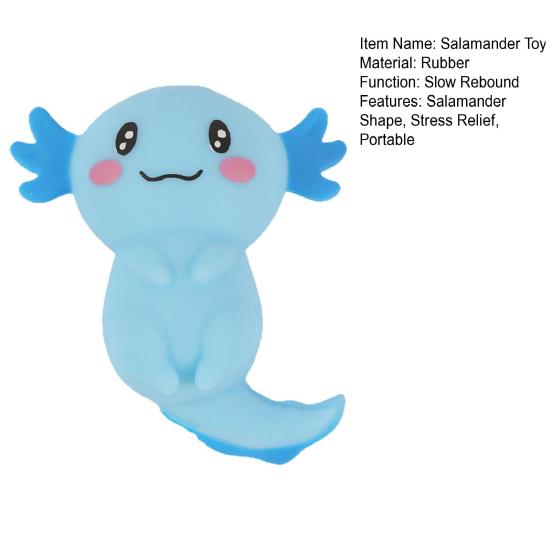 Cartoon Salamander Squeeze Toy Stress Relief Salamander Stress Ball Sensory Toy Decompression Animal Fidget Toy Party Favors