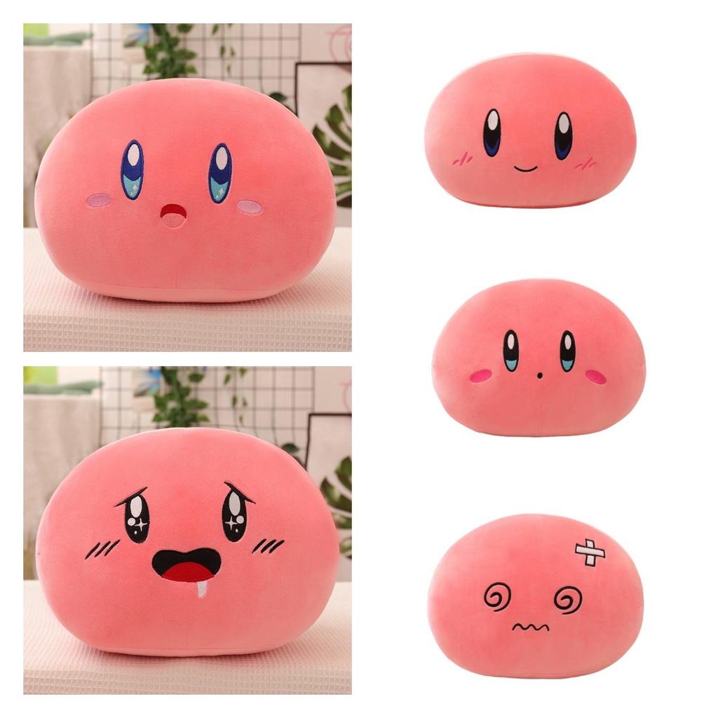 Cute Kirby Sleeping Pillow Plush Toy For Sofa Decor And Comfortable Rest Large Size Expression Dumpling Doll Perfect Gift For Girls