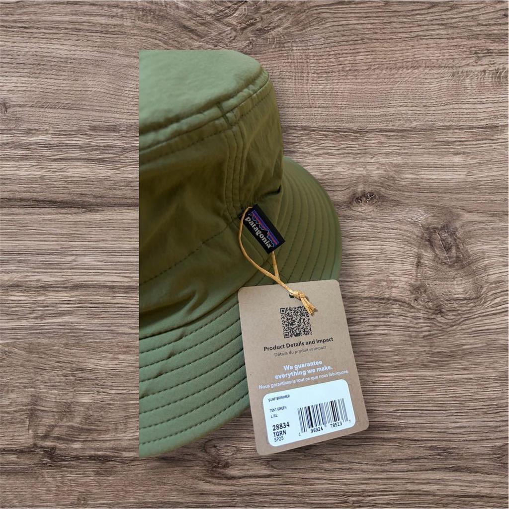 Used Patagonia Surf Brimmer L/XL Hat P25 Khaki TGRN