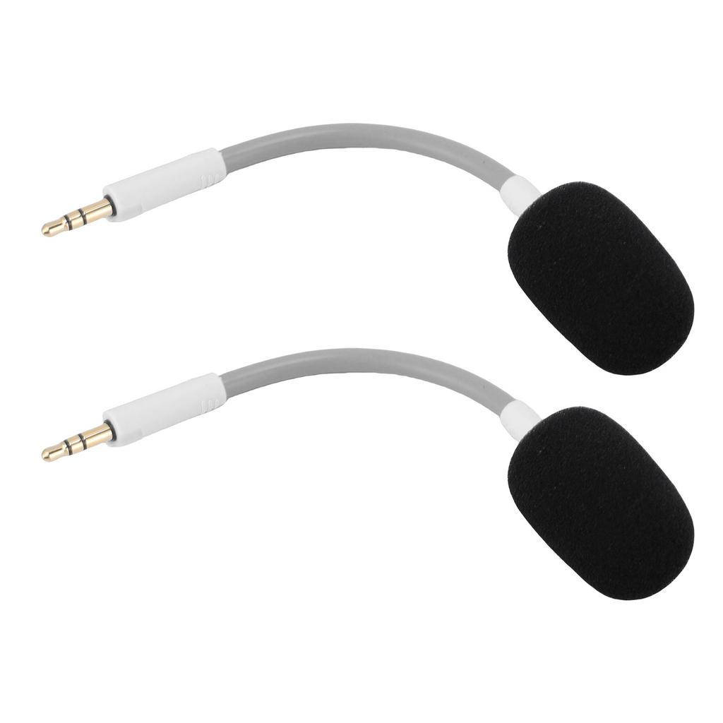 2 Pcs Microphone Replacement for Razer Barracuda X Headset Noise Reduction 3.5mm Detachable Mic