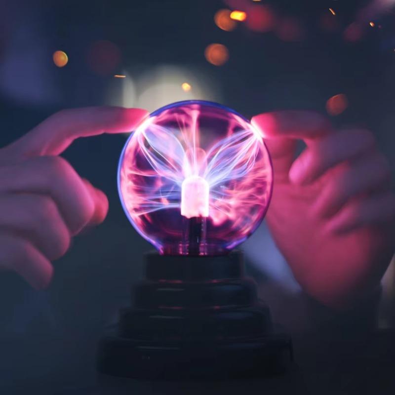 3 inch Novelty Magic Plasma Touch Sensitive Lamp Child Holiday Gift Indoor Desktop Decoration Glass Ball Night Lights