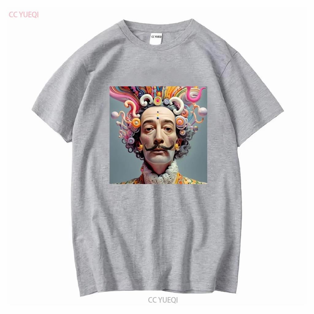 SALVADOR DALI T SHIRT abstract surrealism mens boys new long or short sleeves vintage Washed Soft homme Breathable Slightly