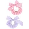 Convenient Pet Collar Faux Pearl Decoration Polyester Layout Props Adjustable Pet Bib for Kitten