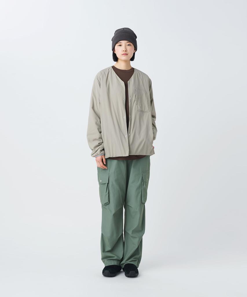 Flexible Insulated Cardigan GREIGE M [Snow Peak] JK-26SU001 Cardigan, Padded, Insulated, Men's/Women's,