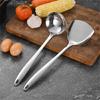 7Pieces Stainless Steel Serving Tool Set Slotted Turner Long Handle Cooking Shovel Cooking Sppon for Everyday Use