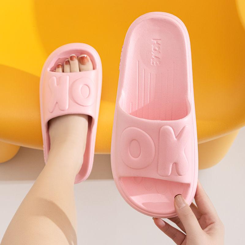 

Новые летние нескользящие тапочки EVA для женщин и мужчин, пляжные сандалии, домашние тапочки для ванной на толстой подошве для пар 36-41