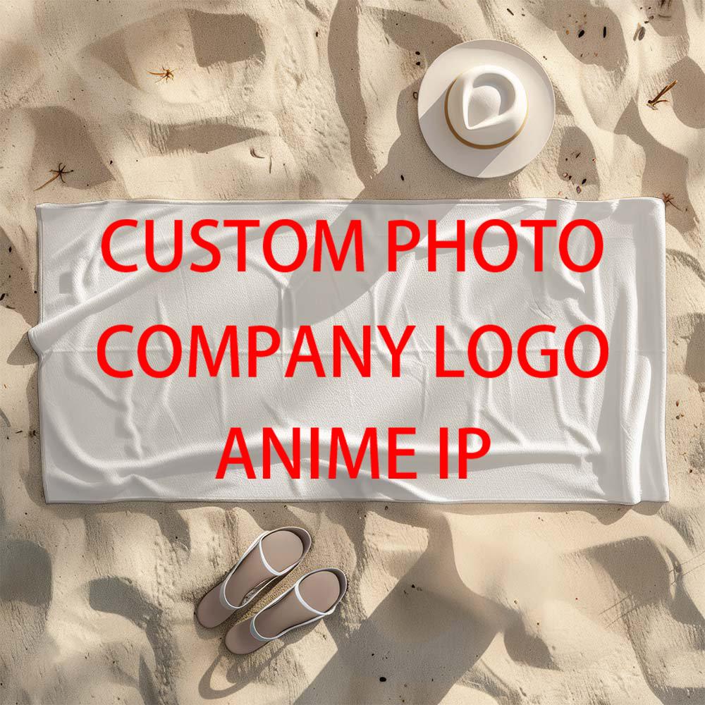 Diy Custom Cartoon Polyester Beach Towel Quick Drying Microfiber Bathroom Bathrobe Bath Accessories Gym Hotel Shower Towels