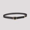 Love Heart Shape Hollow Belt With Metal Pin For Trendy Office Style