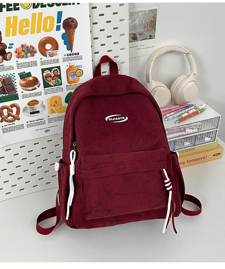 School bag college student simple tie-dye school bag niche versatile backpack large capacity Japanese backpack leisure travel shoulder bag