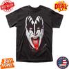 Βαμβακερό T-Shirt Κοντομάνικο Στυλ Gene Simmons Με Γραφικό Ροκ Μπάντας Unisex Unisex T-Shirt
