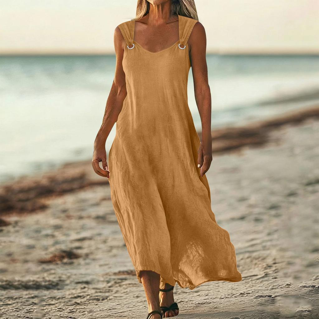 Abiti estivi da donna senza maniche vestibilità ampia abito da sole abiti da spiaggia per donna abiti eleganti per donna abiti per le vacanze per donna 2026