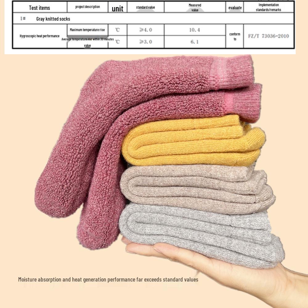 Superdicke Wollmischung Socken für Damen und Herren, mittellang - Gemütlich und warm für Herbst und Winter