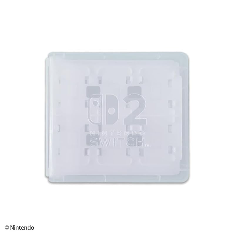 [Nintendo Licensed Product] Nintendo Switch 2 Card Case with 24 Card Pockets, White