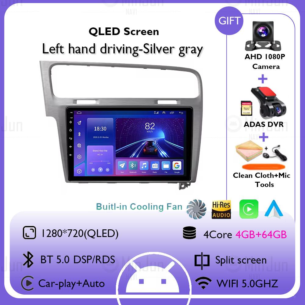 2K Screen Android 14 Car GPS Radio Multimedia For Volkswagen Golf 7 2012 - 2020 Car Radio Multimedia Video Player Navigation