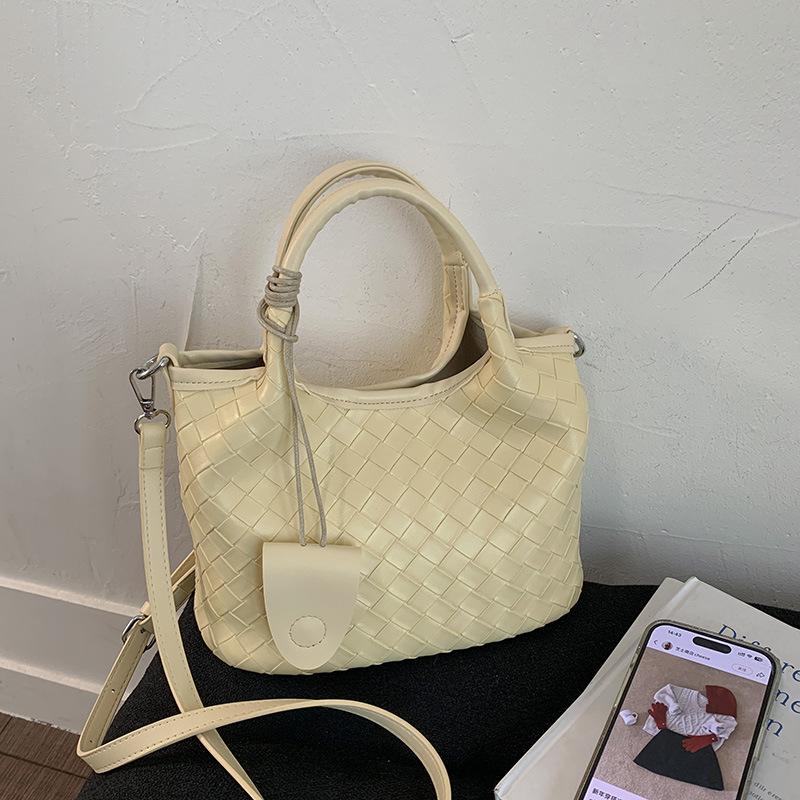 

Сумка-ниша премиум-класса женская маленькая новая трендовая модная универсальная портативная на плечо, сумка-мессенджер, сумка-ведро жёлтый