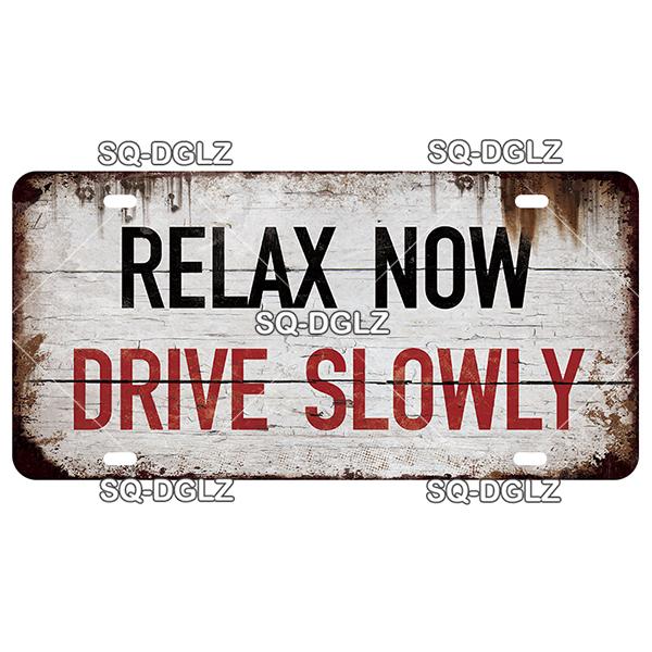 SQ-DGLZ Paris Bangde Road 15x30cm Plate Warning Tin Sign State Wall Decoration Metal Sign Home Decor Painting Plaques Art Poster