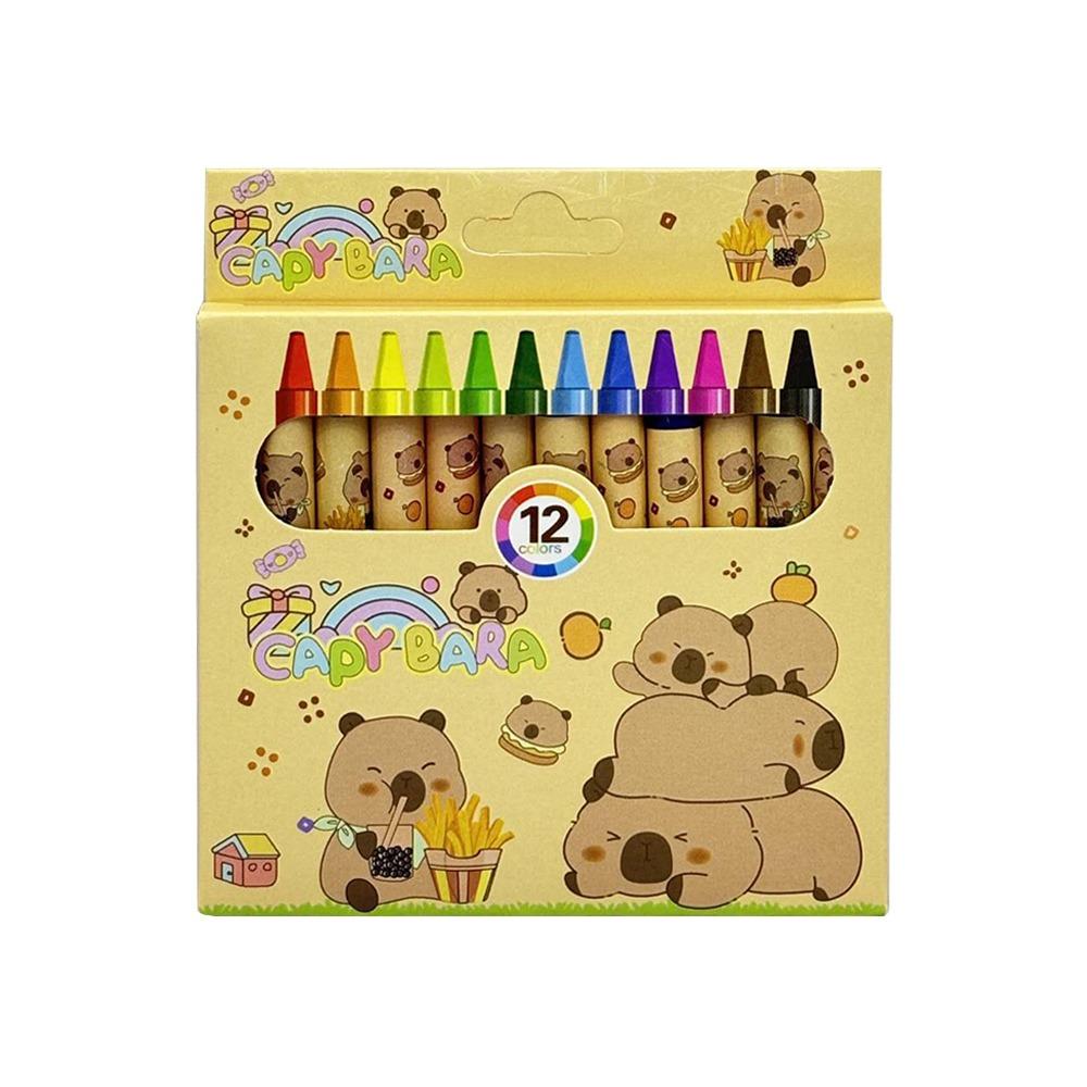 

12Pcs Cartoon Student Graffiti Pen Anime Painting Pen New Crayon Stationery Gifts
