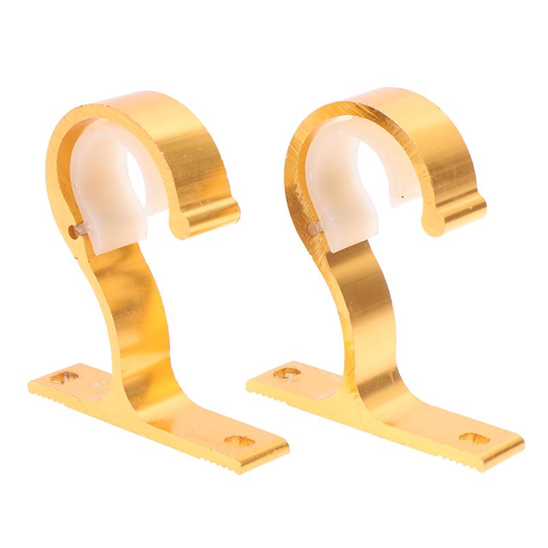 2 шт. Домашний потолочный карниз Крючок для установки Кронштейн для плотных штор в комнату золотой