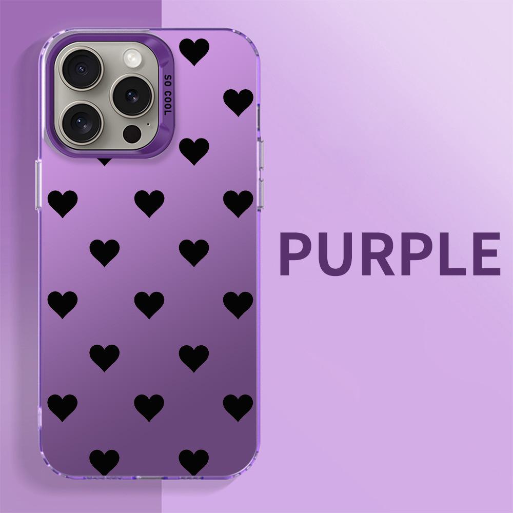 

Чехол IMD Color iPhone в форме серебристого сердца для iPhone 15/14/13/8/11 iPhone 14