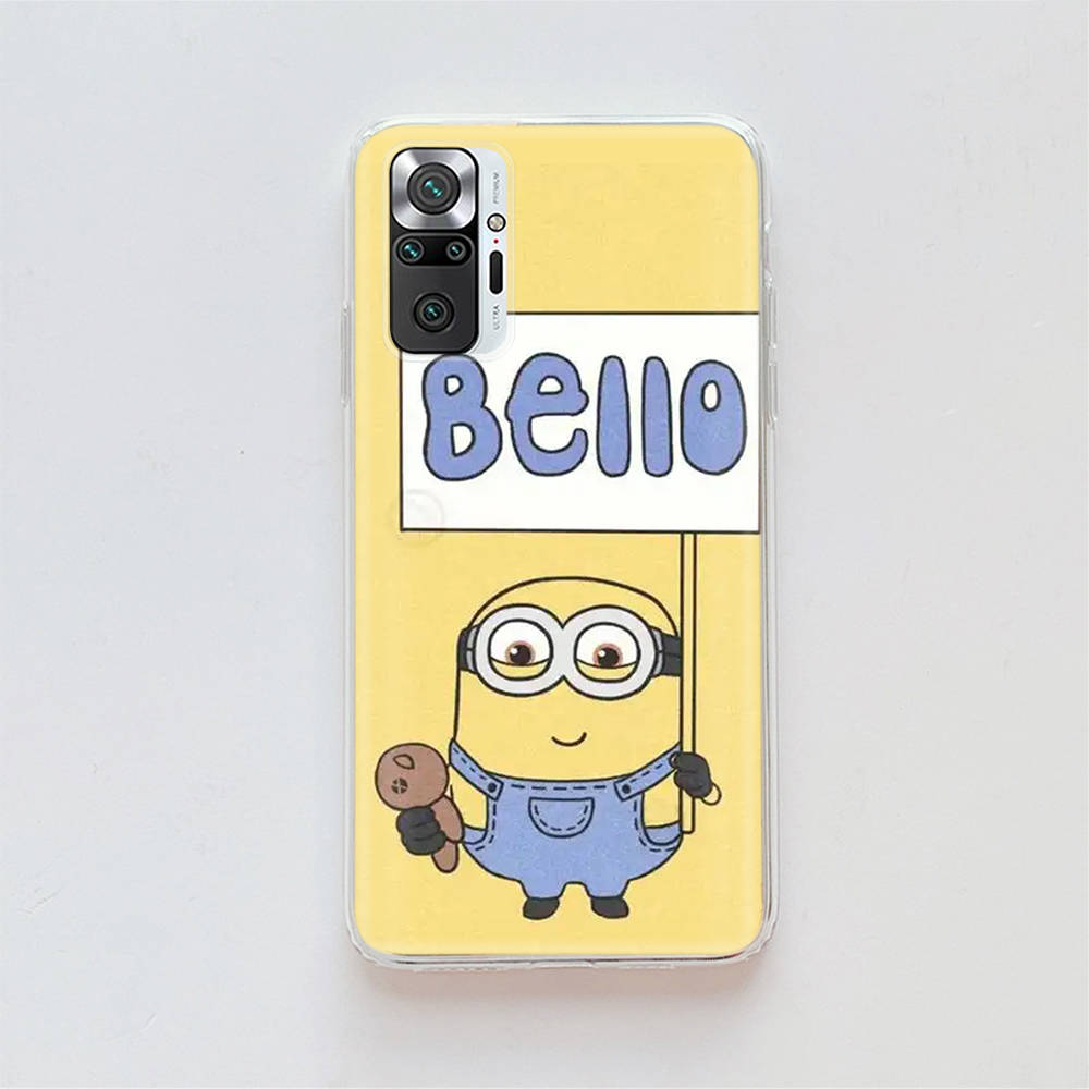 Transparent Case for Samsung A04 A14 A23 A34 A54 M23 M33 M52 M53 Realme Narzo 50 50I 50a Prime C35 C55 C30S 10 9 Pro M-78 Cute Minions