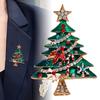 Party Office Brooch Pin Christmas Tree Brooches for Women Men Enamel Gifts On Tree Plants Christmas Gifts Jewelry Accessories