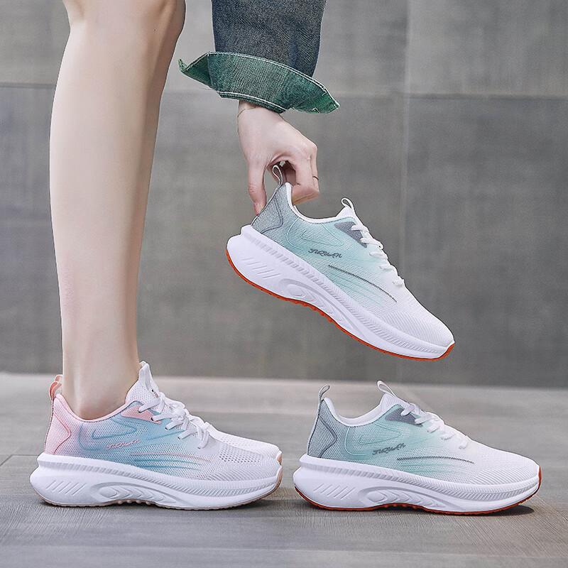 Sneakers Women's Summer Breathable, Non-slip and Wear-resistant Casual Running Shoes Women's 2025 New Ultra-light Shock-absorbing Special Running Sh