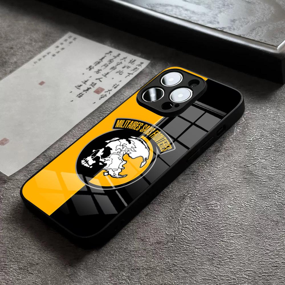 Metal Gear Solid Phone Case For IPhone 16 Pro Max 15 Plus 14 Pro 12 11 13 Mini X XR XS Max 8 7 Plus SE Glass Cover